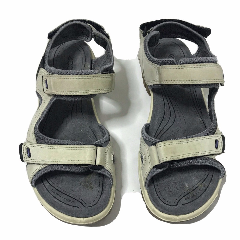 ECCO Yucatan Sandals Hiking Sport Grey Cream